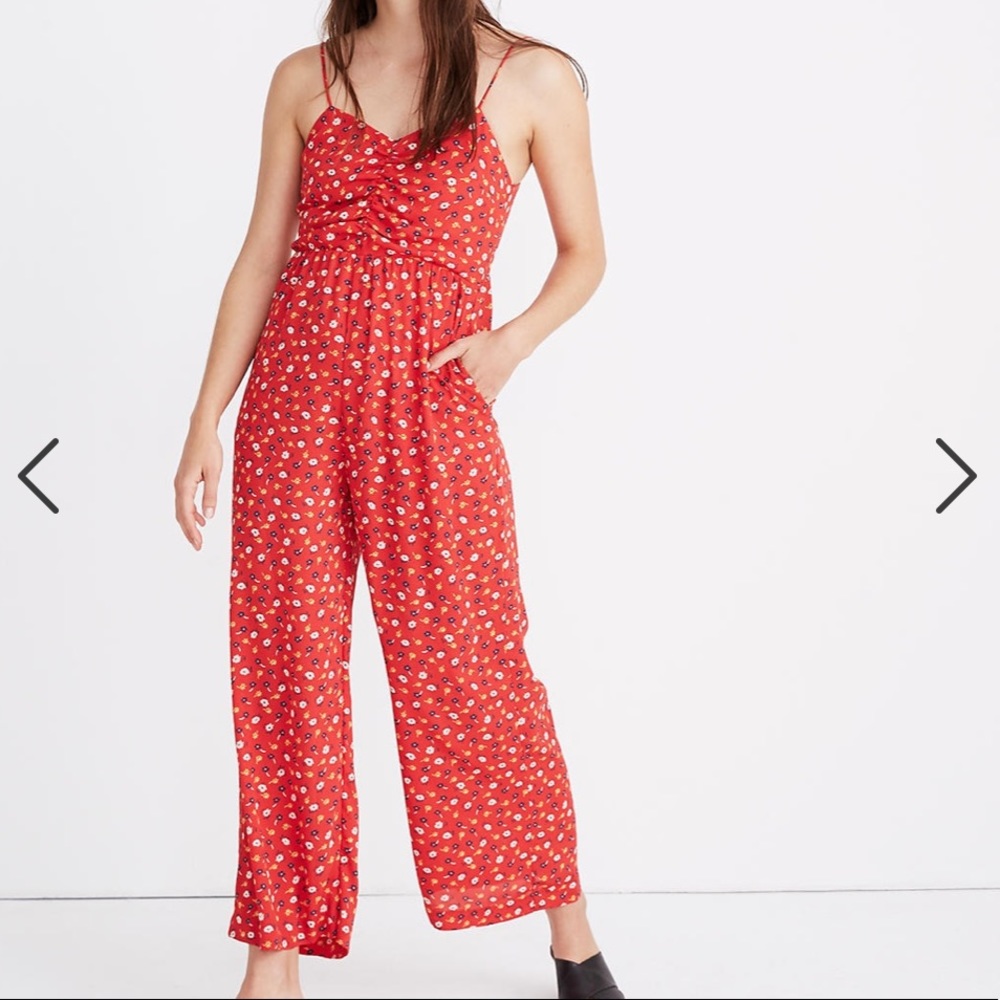 MADEWELL Wide-Leg Jumpsuit in Prairie Posies